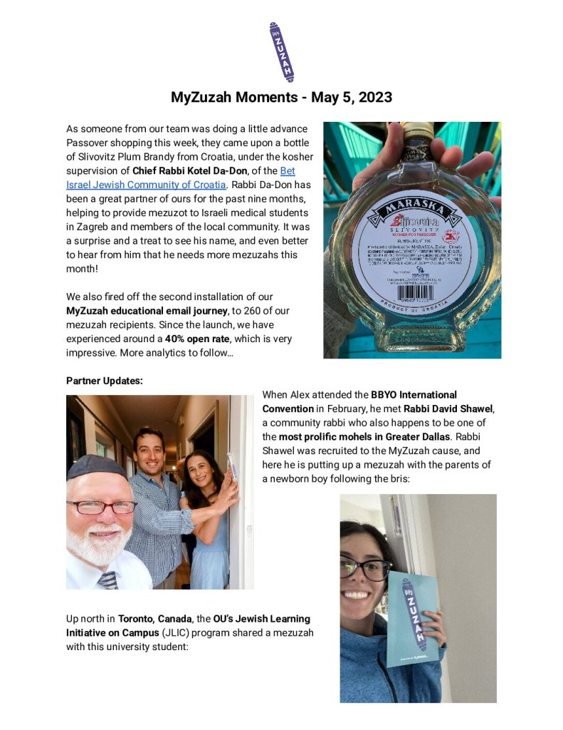 thumbnail of MyZuzah Moments – May 5, 2023